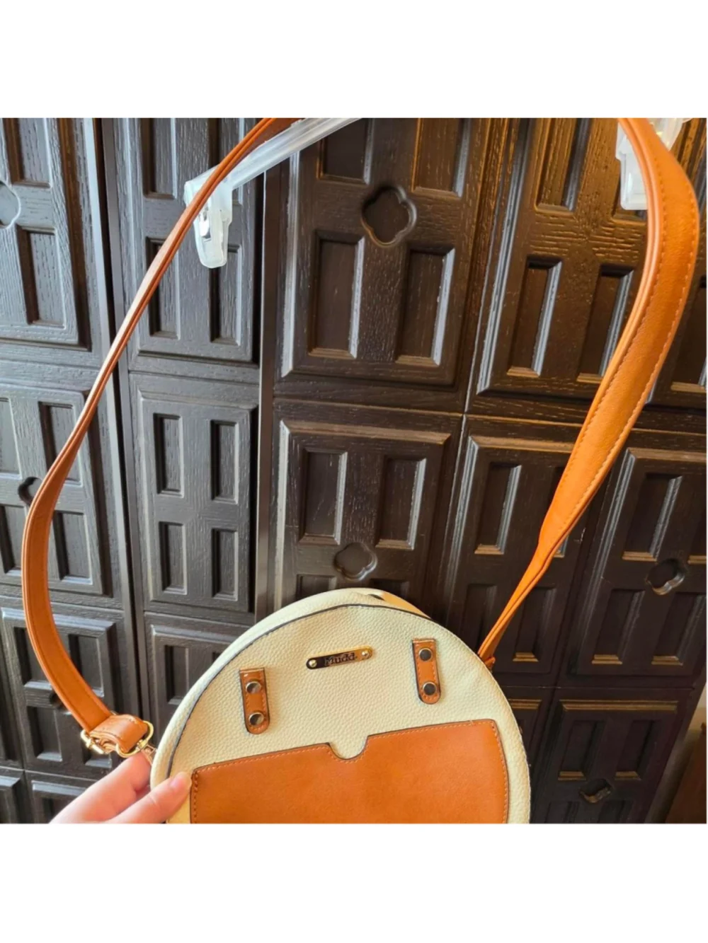 Mudd tan and cream crossbody bag like new #boho #festival ##classy #summer #shop
